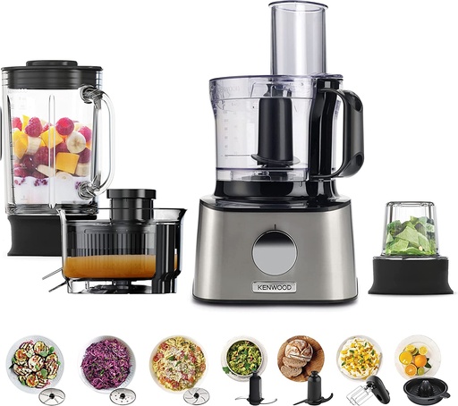 [FDM307SS] محضرة طعام ست البيت 10 ملحقات 2 سرعة 800 واط فضي FDM307SS
