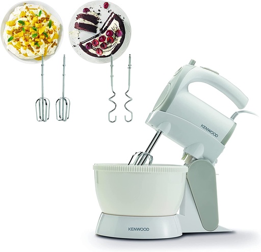 [HMP22.000WH] Hand Mixer with Bowl 2.4L 5 Speeds 300w White HMP22.000WH