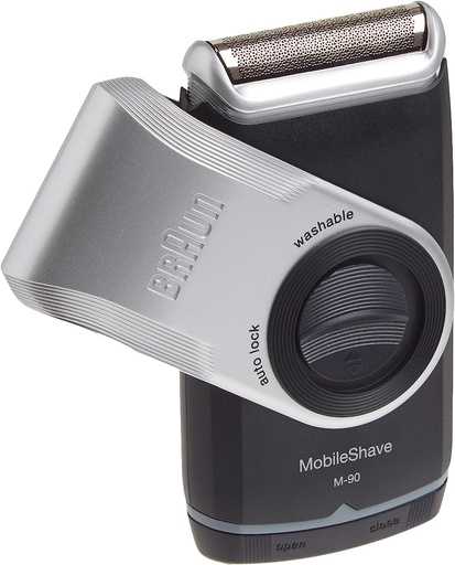 [M-90 DKBLU/SILV] PocketGo Shaver Compact  M-90 DKBLU/SILV