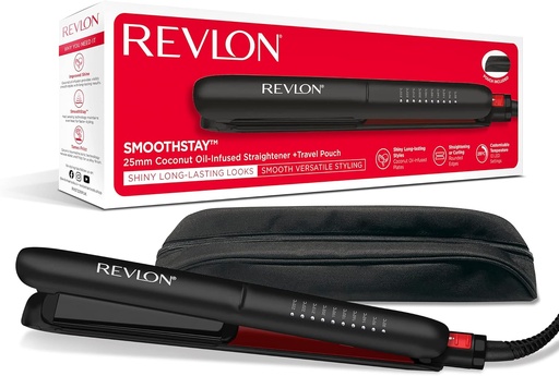 [RVST2211PUK1]  Revlon 25MM Smoothstay coconut Straightener RVST2211PUK1